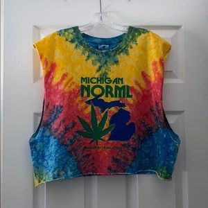Hanes Tie Dye Crop Top